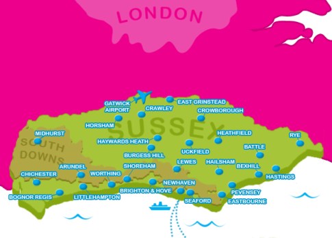 Love Sussex Map 2015 NVG